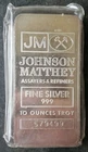 Johnson Matthey 10oz Silver Bar in Plastic