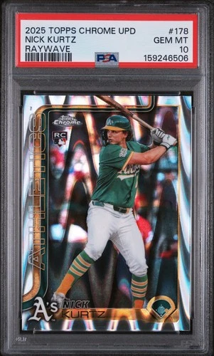 2025 Topps Chrome Nick Kurtz PSA 10