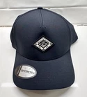 NEW Columbia PFG Elite 3D Stretch SnapBack Hat Mesh Rubber Logo Black NWT