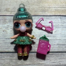 LOL Surprise Doll Winter Disco Glitter Sparkle Tinsel Red Green Big Sis Glasses