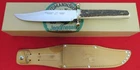 Weidmannsheil Genuine Stag Bowie Sheath Knife Old Stock Leather Sheath MIB NR