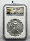 2014 Silver Eagle NGC MS70 Early Releases Eagle Label