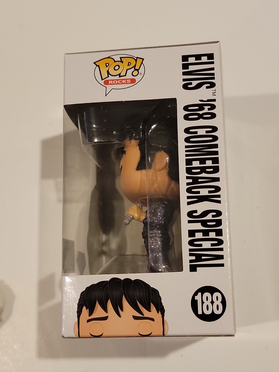 Funko Pop! Rocks Elvis Presley '68 Comeback Special #188 EE