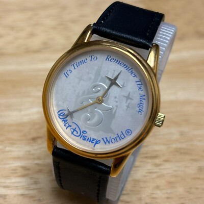 Vintage Kodak Disney 25 Years Quartz Watch Men Gold Tone
