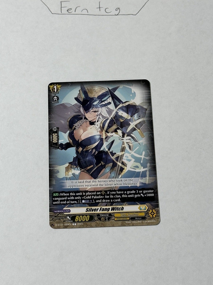 Cardfight Vanguard Silver Fang Witch Common NM Clash of the Heroes
