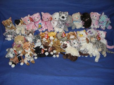 W-F-L TY  Beanie Katze 14 bis 17 cm Siam Perser Hauskatze Auswahl