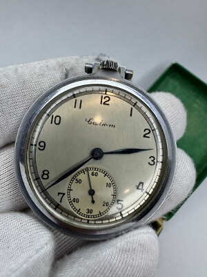 Vintage Soviet Era UdSSR Watch Salut ChK-6 Ch2Z Factory 1Q-1948 year + Box + Doc