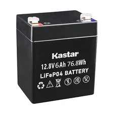 Kastar 2000 Cycles 12V 6Ah Rechargeable LiFePO4 Lithium Iron Phosphate Battery