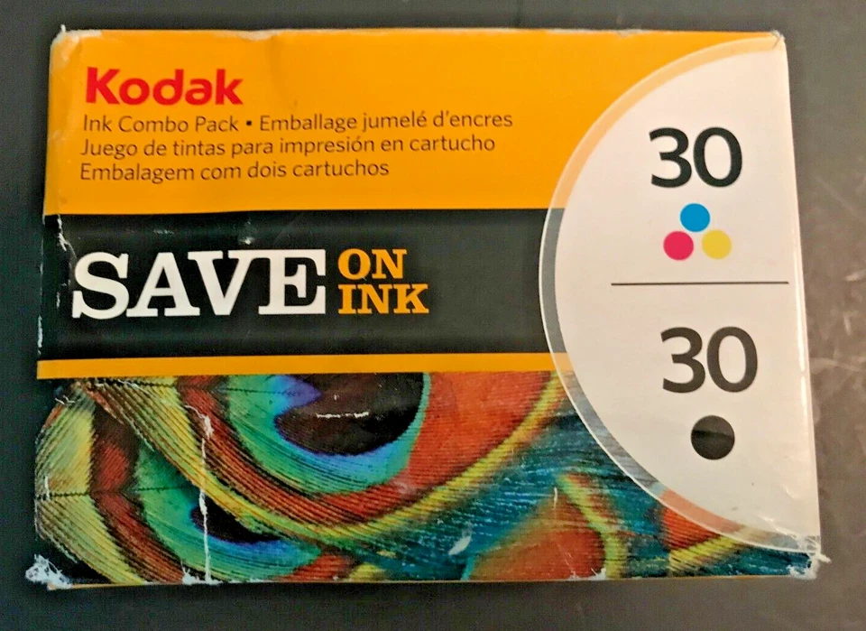 8 Ink Cartridges for Kodak 30 printers with factory sealed Print Head. - Image 2 of 4