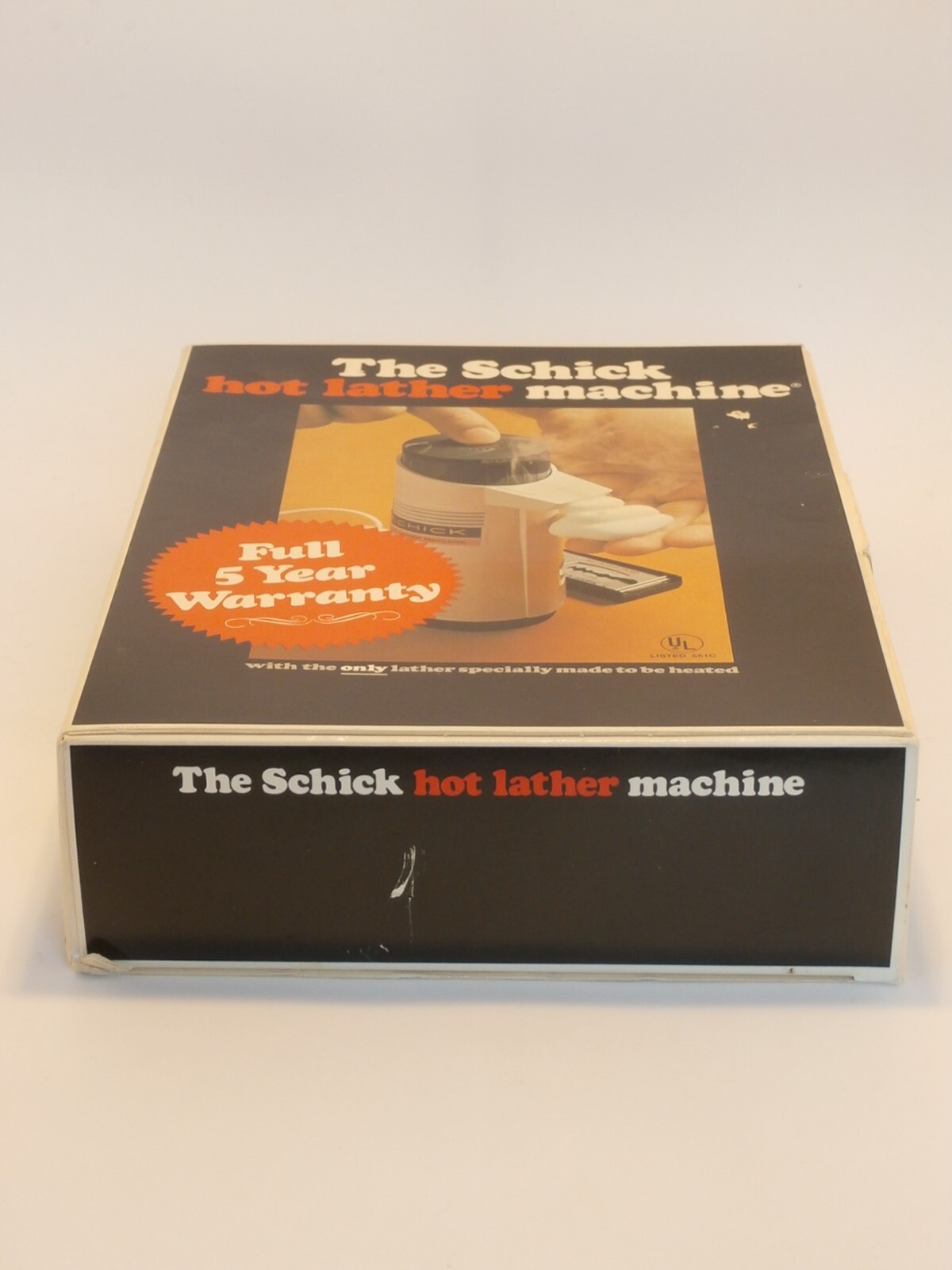 Vintage 1970's Schick Hot Lather Shaving Machine Complete Set with Box