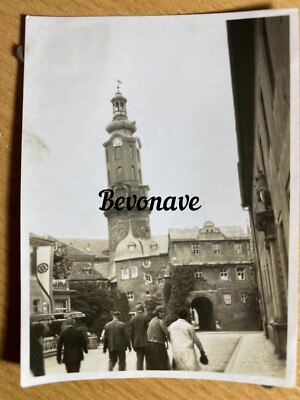 Foto Weimar Schloss und Bastille Burg Hornstein 1928 original