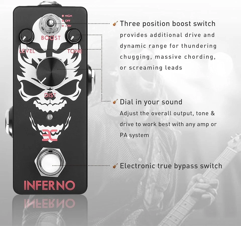 EX-INFERNO METAL DISTORTION PEDAL - Image 2 of 2