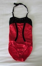 Gallery Girls Red Foil Leotard Size Large Child EUC  
