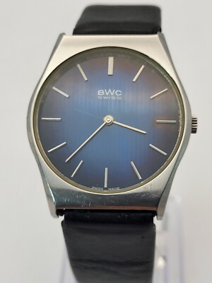 Montre BWC Mechanisch Peseux Cal.7001 Germany Edelstahl 35mm wohl NOS