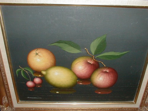 DAUESI Robert Sills Gallery FINE ART Painting Oil Canvas APPLES FRUIT Still Life - Picture 2 of 12