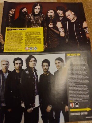 CHRIS MOTIONLESS IN WHITE   A4 PAGE CLIPPING POSTER KERRANG  MAGAZINE