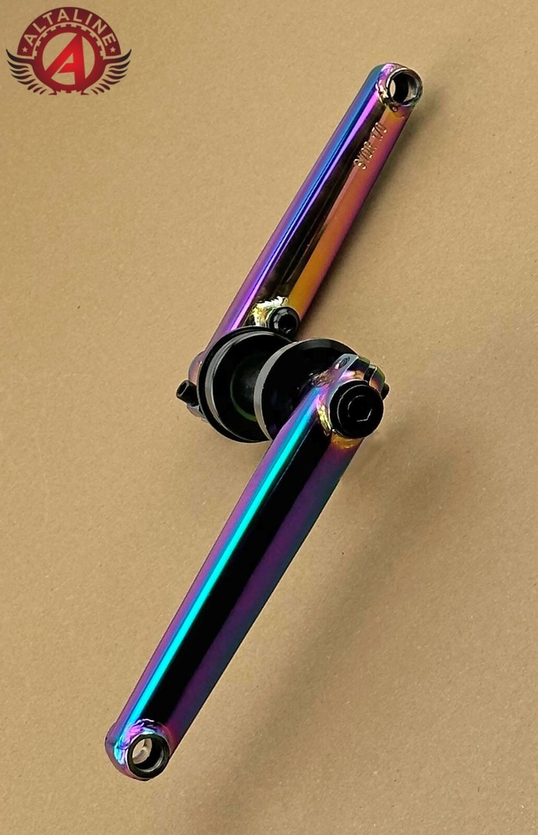 AltaLine 3 PC BICYCLE 1 SPEED CHROMOLY CRANKSET w/25T NEON