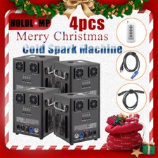 4PCS Cold Spark Machine 700W DMX Xmas Firework Machine 5-11.8Ft Flame Indoor