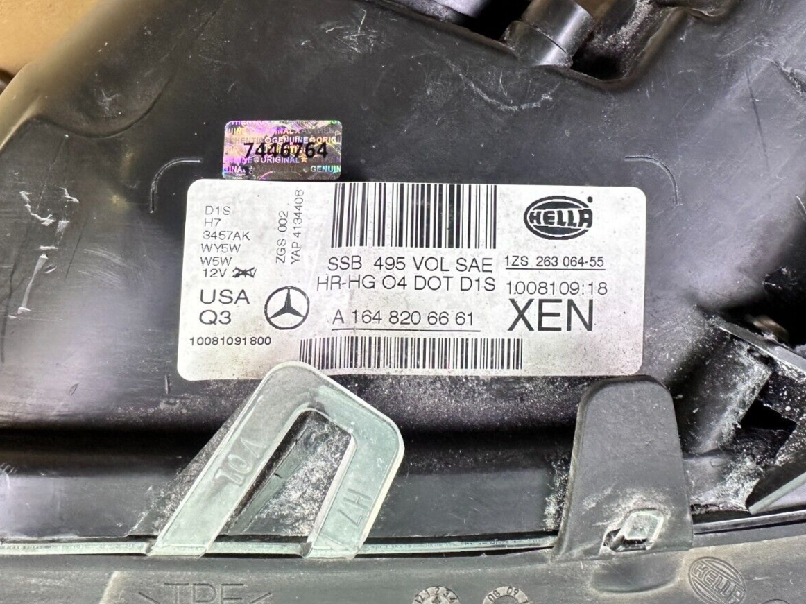 MERCEDES BENZ Ml350 Headlight Left Side 2009 2010 2011 Xenon AFS  