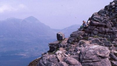 Foto 6x4 Auf Stac Pollaidhs Gipfelgrat Das Durcheinander der Felstürme und um 1986
