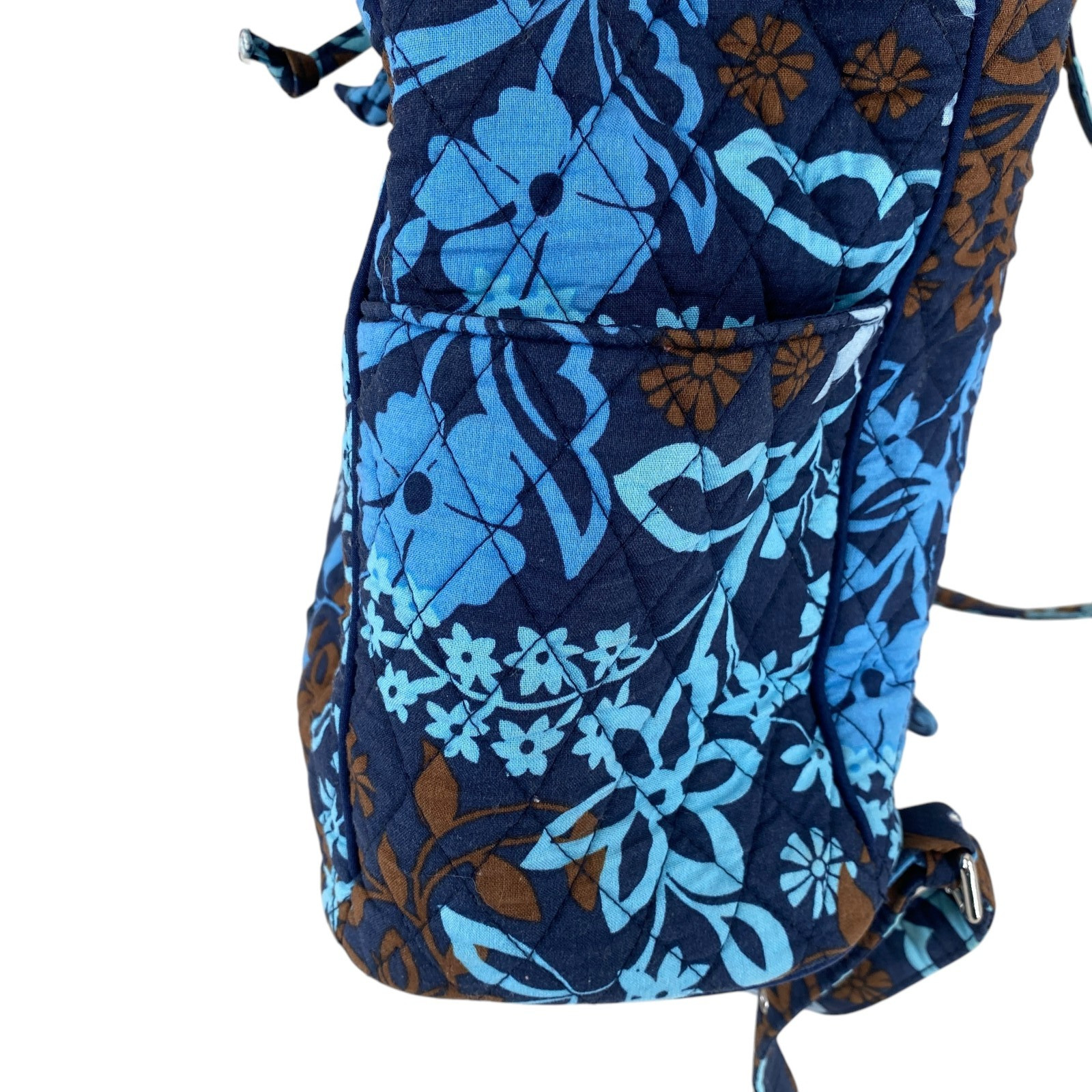 Vera Bradley Campus Tech Backpack Blue Java Flora… - image 7
