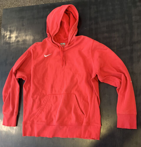 Vintage Nike Swoosh Hoodie Men&#039;s red Long Sleeve Travis Scott eBay