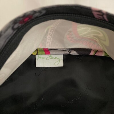 Vera Bradley Moon Blooms Nylon Backpack Black Pink Green Floral Vera Bradley Moon Blooms Nylon Backpack Black Pink Green  main image 3