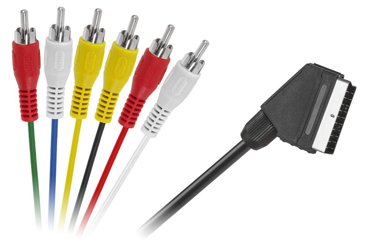 5901436713159 Кабель EURO - 6 x RCA 12м Cabletech 2790₽