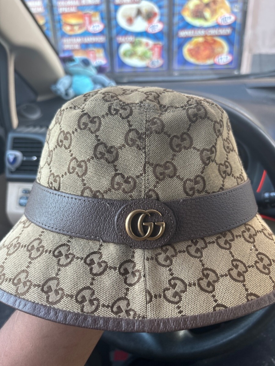 Authentic Gucci Bucket Canvas Hat - Size Large | eBay