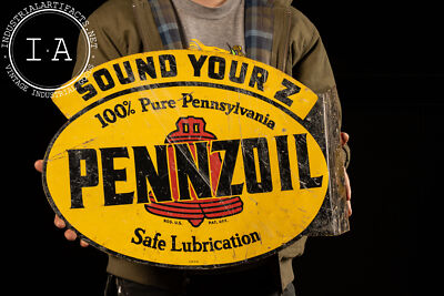 Vintage Pennzoil Flange Sign | eBay