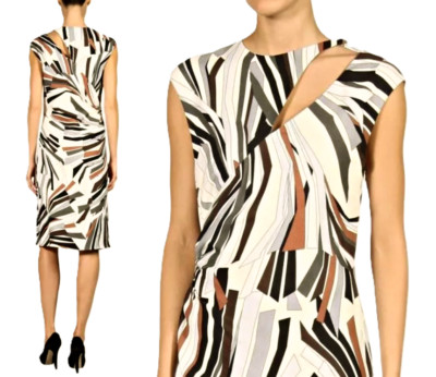 Emilio Pucci cut-out detail knee length  crepe dress sz US XXS-XS / IT 38  $1070