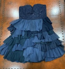 Alice & Olivia Strapless Silk Formal Prom Dress 4