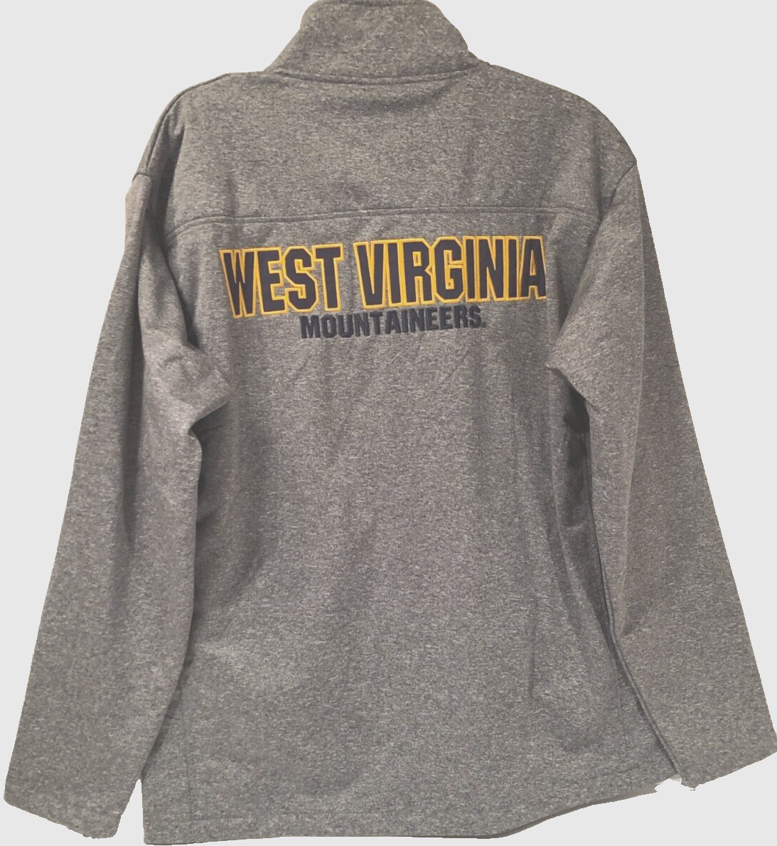 Vintage 90s WVU Mountaineers Big 12 Full Zip Gray NCAA Jacket Size L