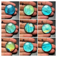 Natural Labradorite Cabochon Semi Precious Gemstone For Jewelry Making J 9563