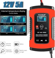 12V Maintainer Automatic Battery Charger Motorcycle Trickle Float ATV For Tender