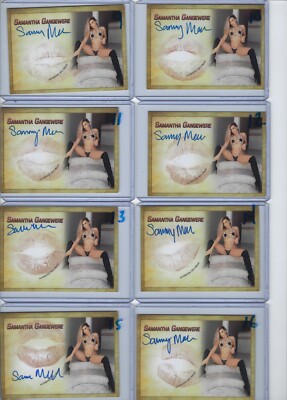 Sammy Gangewere thatboostedchick Signed & Kissed Trading Card 14