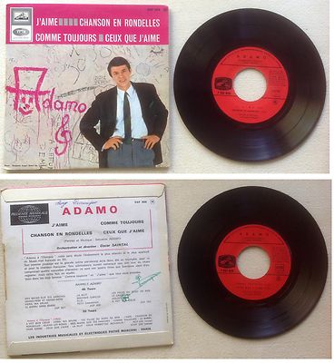 Adamo Disc Super 45T Vinyl 4 Titel Gefällt mir Vintage