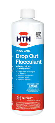 HTH Pool Care Drop Out Flocculant for Swimming Pools, Liquid, 28 oz