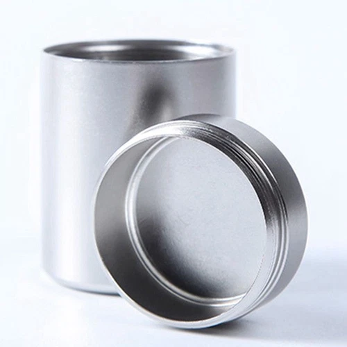 Airtight Smell Proof Metal Herb Can Portable Travel Tea Stash Jar Container Tool - Picture 6 of 14