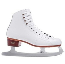 New Riedell Ice figure skate Model 280 White Width:M Size 5 1/2 Blade:Sapphire