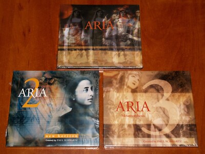 CAFE DEL MAR ARIA 3x CD SET 1 2 3 Lot PAUL SCHWARTZ *RARE* DIGIPAK EDITIONS New