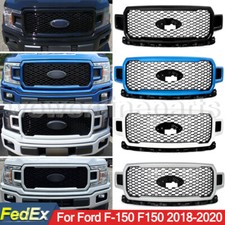 For Ford F-150 F150 2018-2020 Honeycomb Front Bumper Grille Upper Grill Assembly