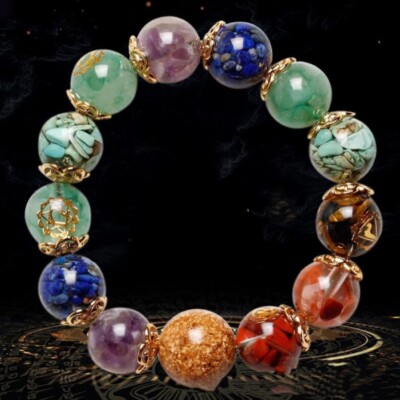 Seven Chakra Organ Bracelet Healing Energy Bracelet Crystal Bracelet