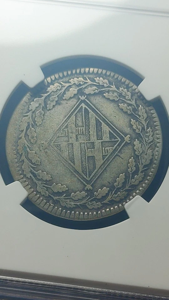 1813 Barcelona Spain Peseta NGC F12 Original and Problem Free    Scarce    2604 - Image 4 of 4