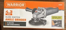 WARRIOR 4.3 Amp 4-1/2 in Angle Grinder with Slide Switch 12,000 RPM Two-Position
