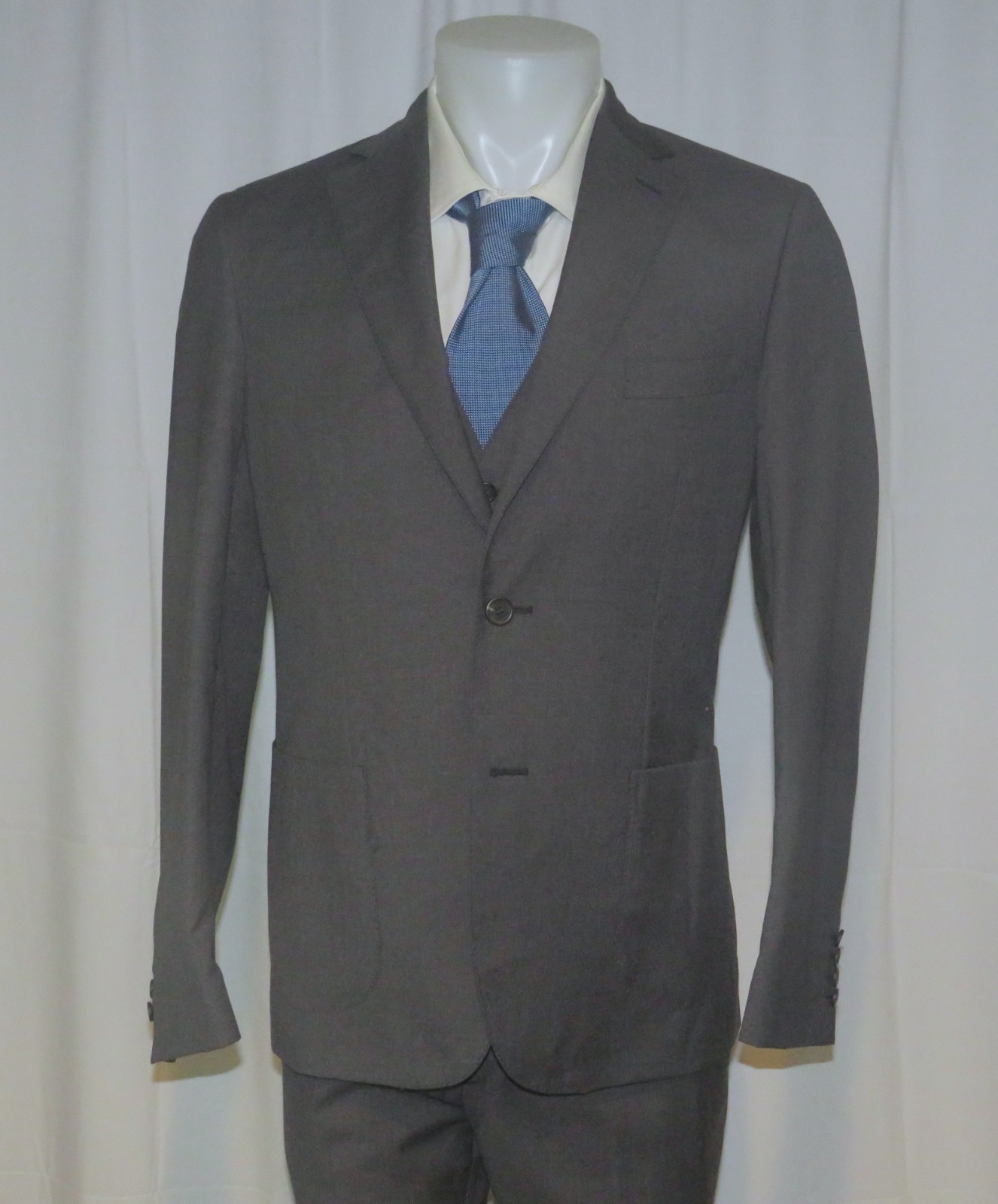 Brioni Custom Made Current Solid Charcoal Two But… - image 3
