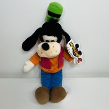 Vintage Disneyland Goofy Plush 15  Stuffed Character Walt Disney Tags