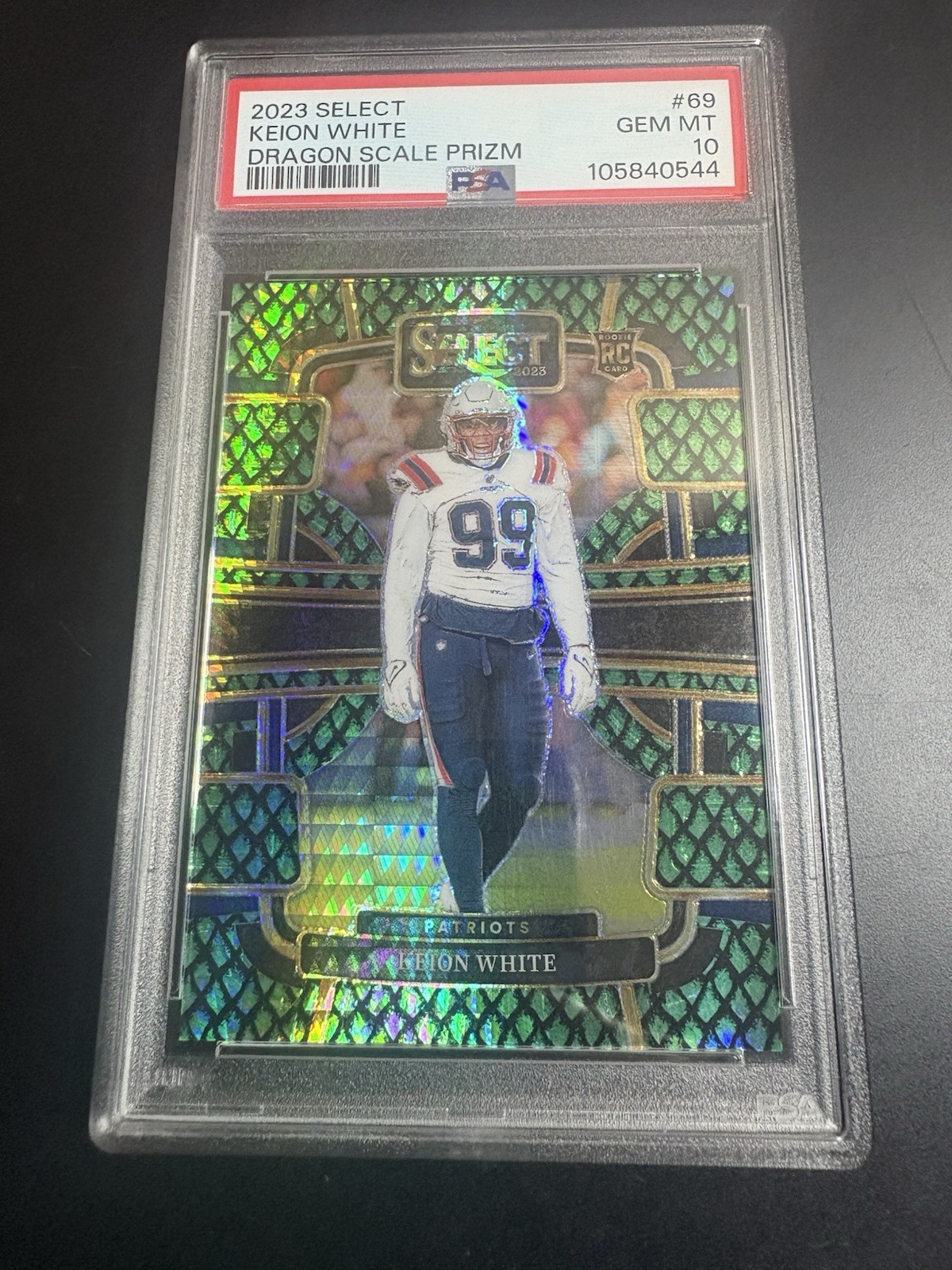 Keion White Panini Select #69 Dragon Scale