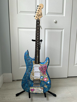 Custom Embellished Squier Stratocaster-Created by Emmunah Susson for Ann Stor