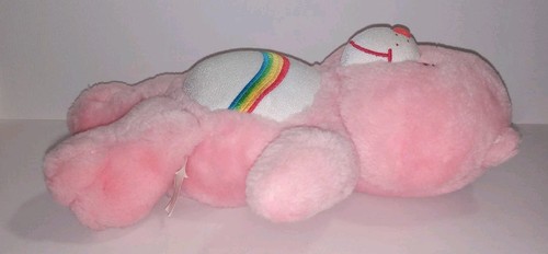 Official Care Bear CHEER BEAR 2004 Stuffed 13" Plush, Rainbow Tummy & Heart Feet - Picture 7 of 12